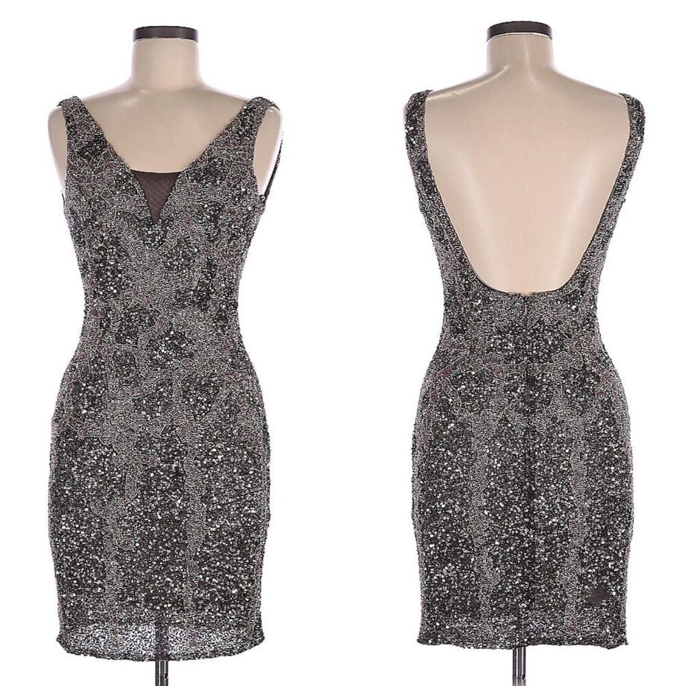 Lara Designs Beaded Cocktail Dress SIZE 6 Prom Homecoming Formal Mini